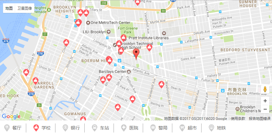网站建设如如何加入谷歌地图，及显示周边设施
